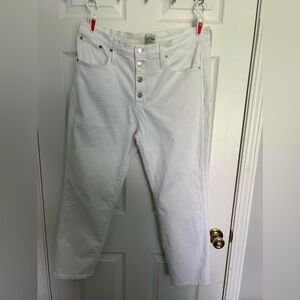 J. Crew white denim jeans EUC